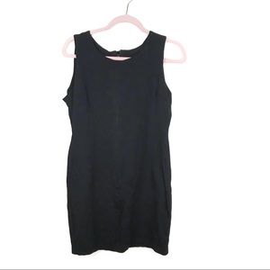 Italian Black Stretchy Cocktail Dress L